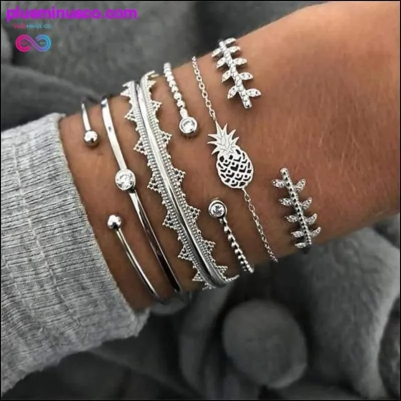 21 Style Women Fashion Moon Leaf Shell Cross Crystal