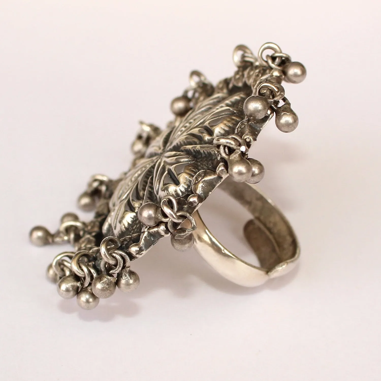 925 Silver Antique Look Handmade Adjustable Ring