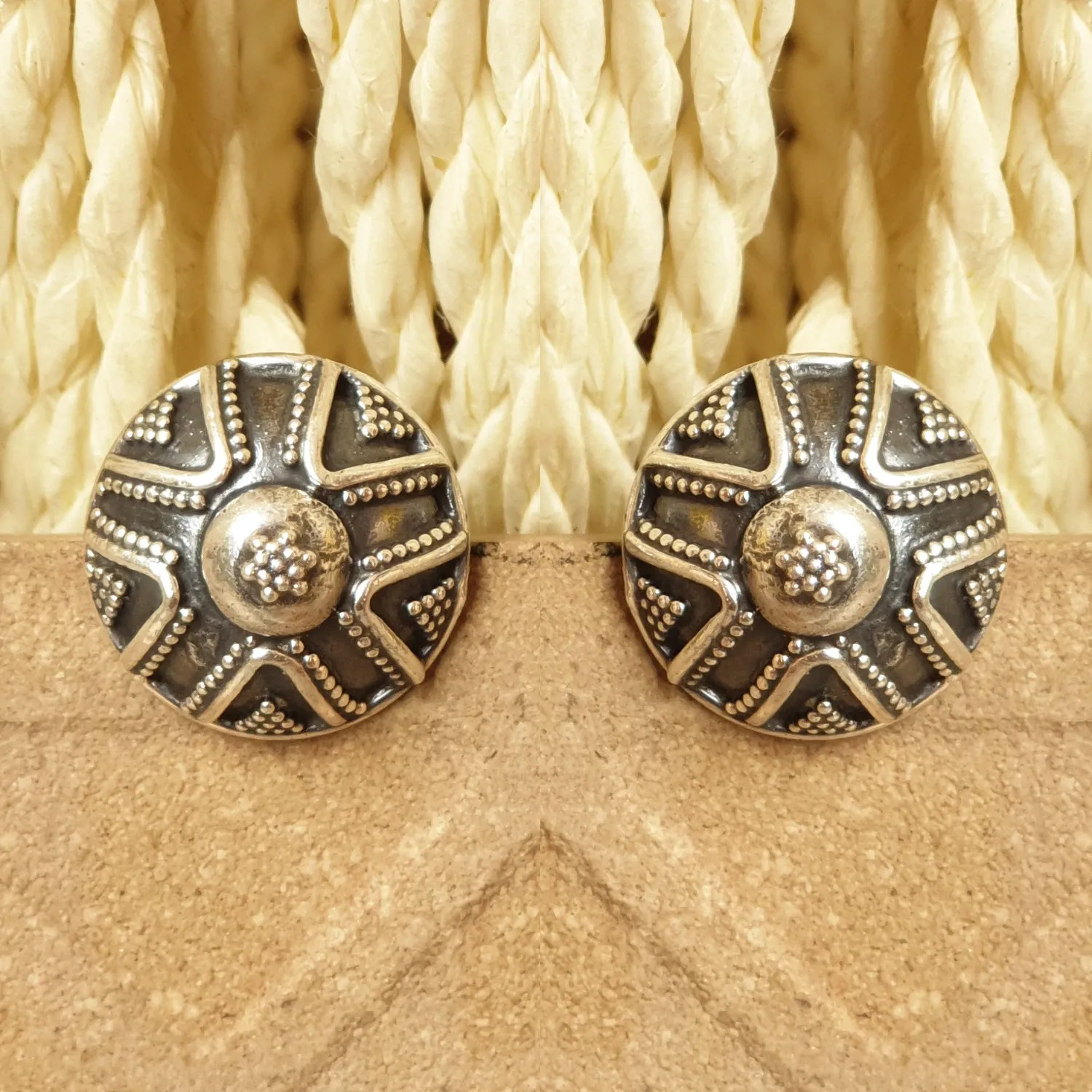 925 Silver Antique Look Studs