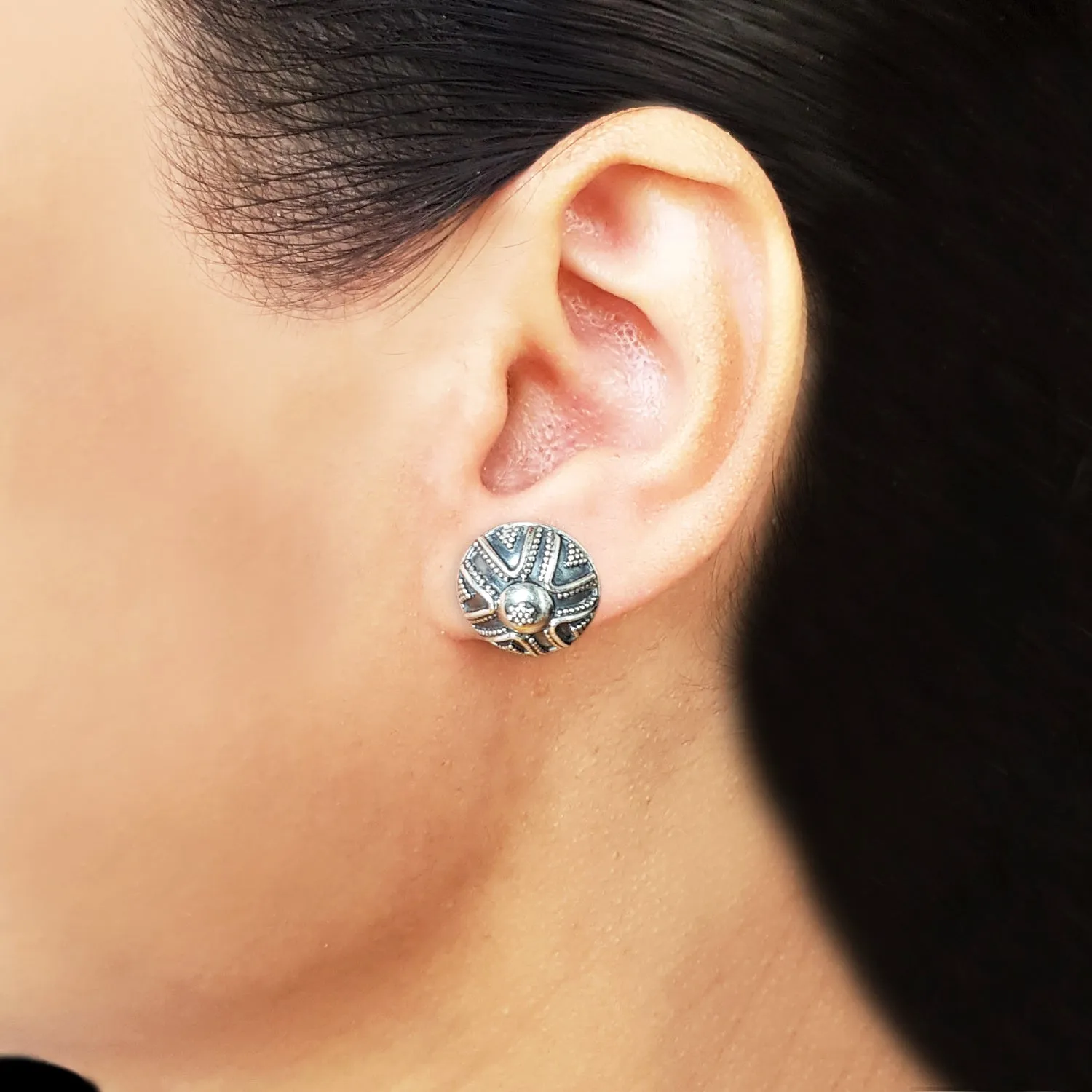 925 Silver Antique Look Studs