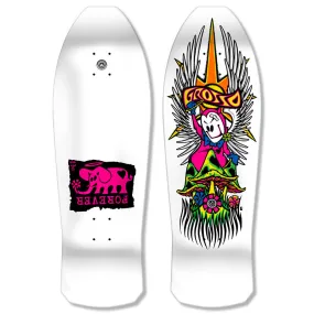 Black Label  Skateboards "Grosso Forever" 1989 Reissue Skateboard Deck - 10.25 (White Dip)