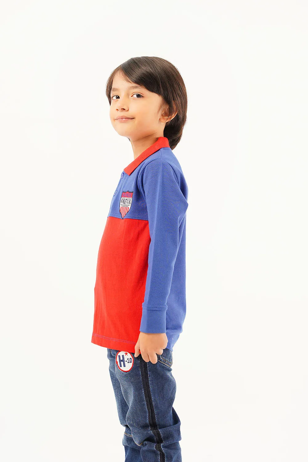 Boy's Full Sleeve Fashion Polo