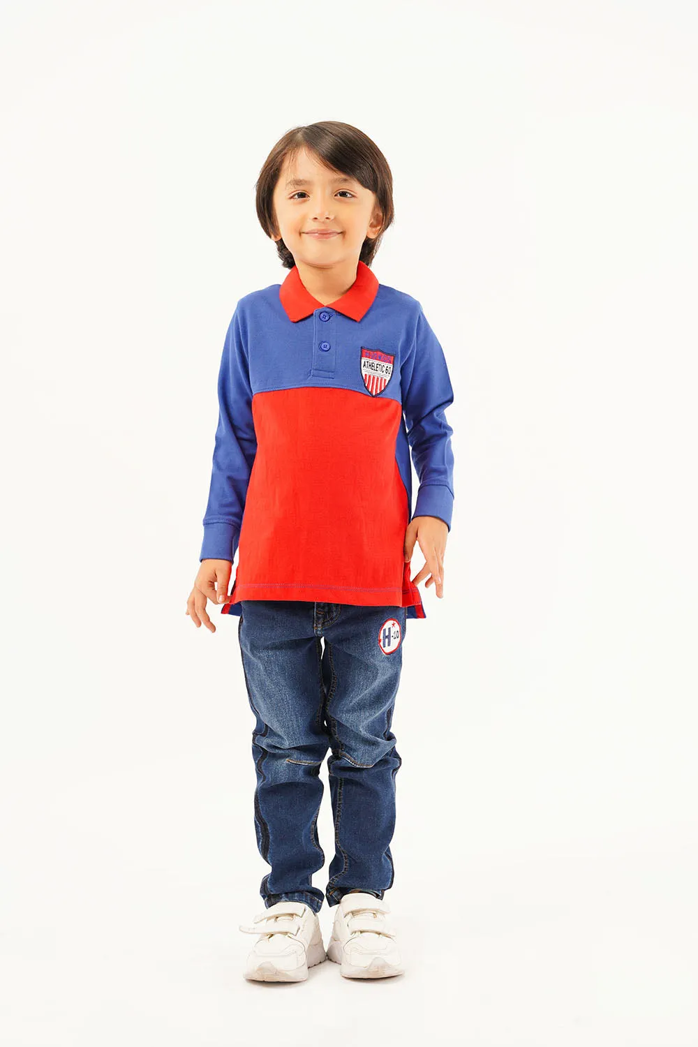 Boy's Full Sleeve Fashion Polo