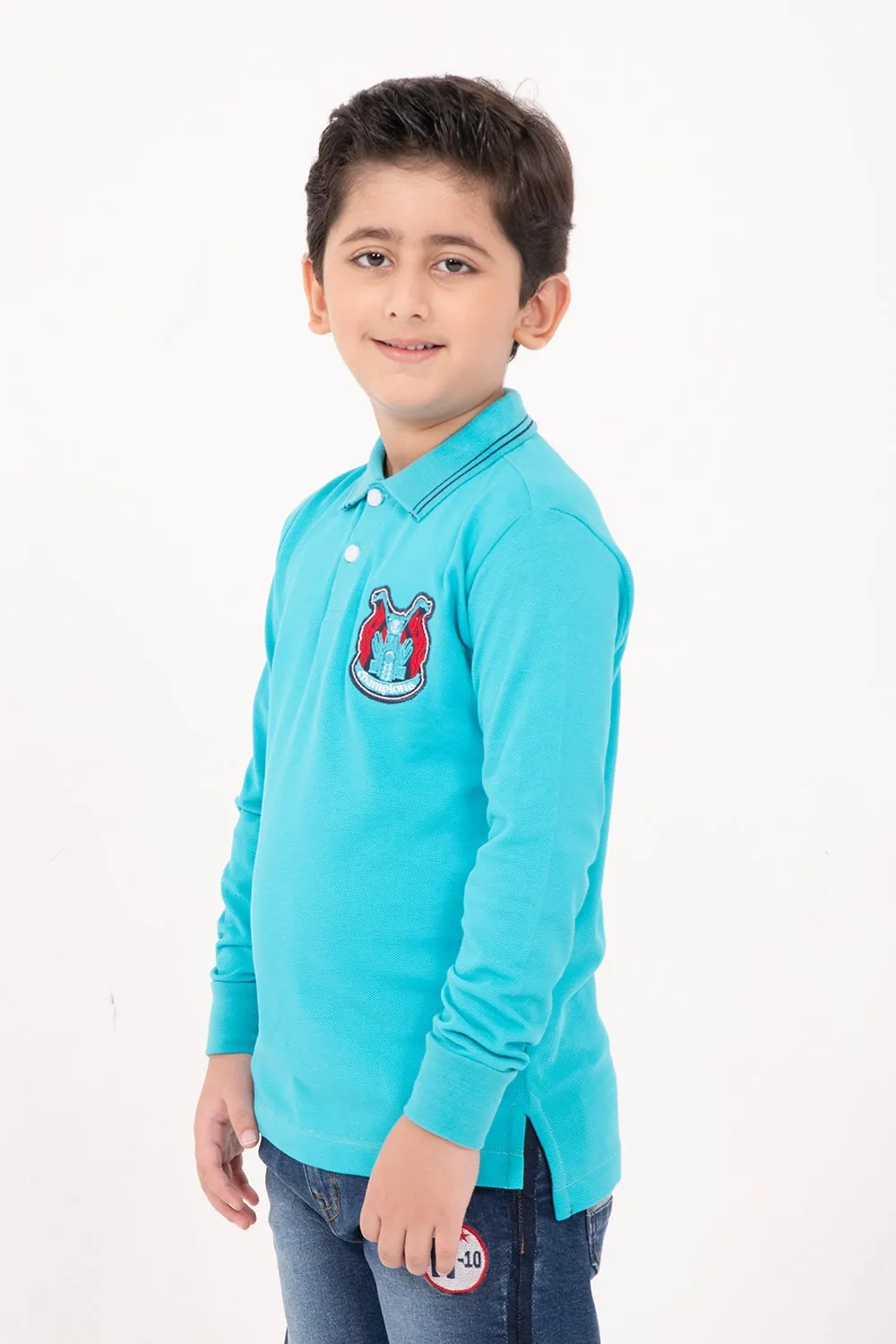 Boy's Full Sleeve Fashion Polo