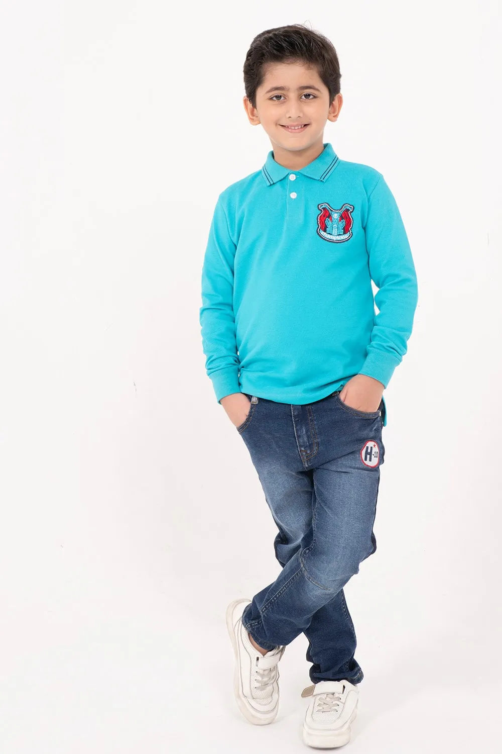 Boy's Full Sleeve Fashion Polo