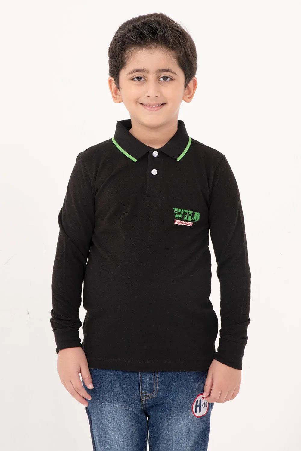 Boy's Full Sleeve Fashion Polo