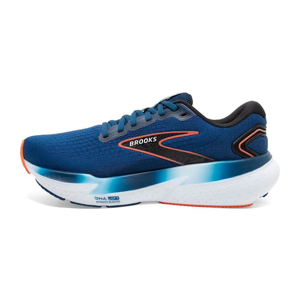 Brooks Glycerin 21 Wide (Mens) - Blue Opal/Black/Nasturtium