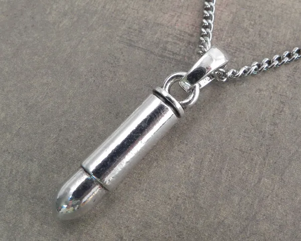 Bullet Pendant on Chain