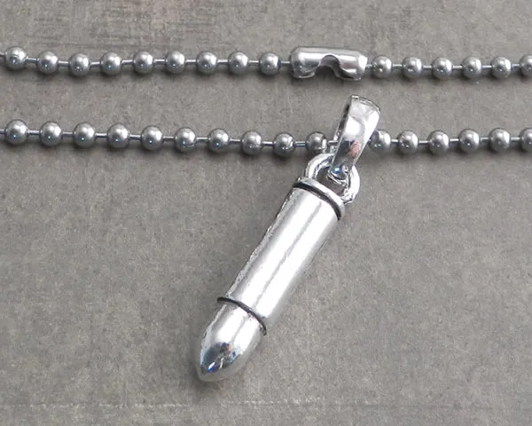 Bullet Pendant on Chain