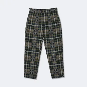 Carlyle Pant - Black/Tan Cotton Acrylic Old Plaid