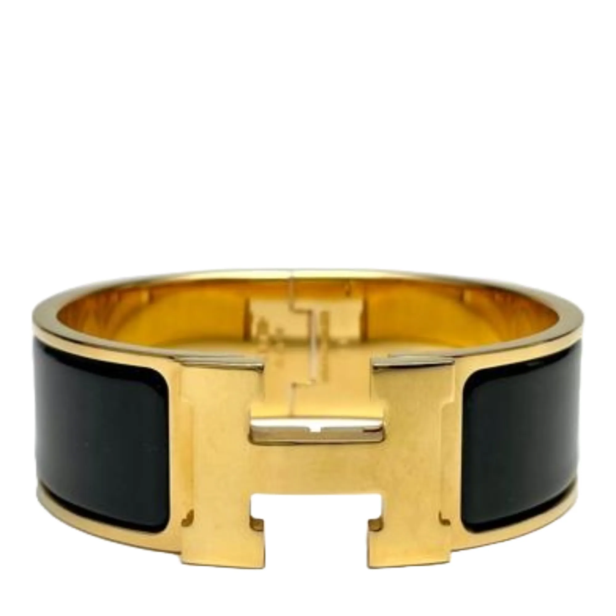 Clic Clac H Bracelet, Black GHW