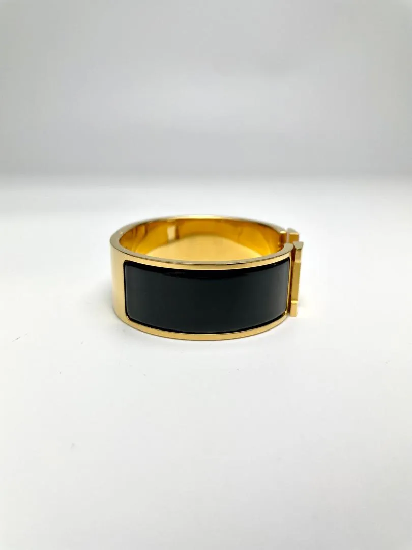 Clic Clac H Bracelet, Black GHW