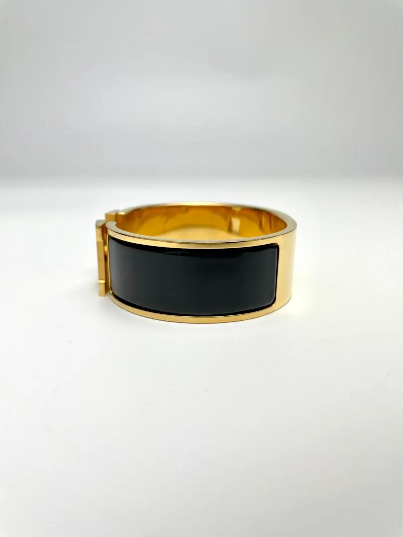 Clic Clac H Bracelet, Black GHW