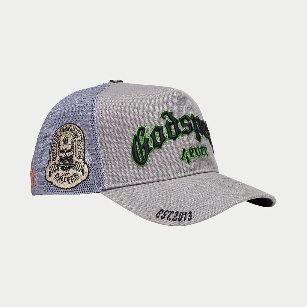 Copy of GodSpeed Forever Trucker Hat (Grey/Green)