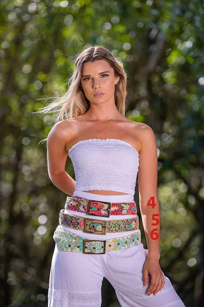 Cotton Embroidered Belt