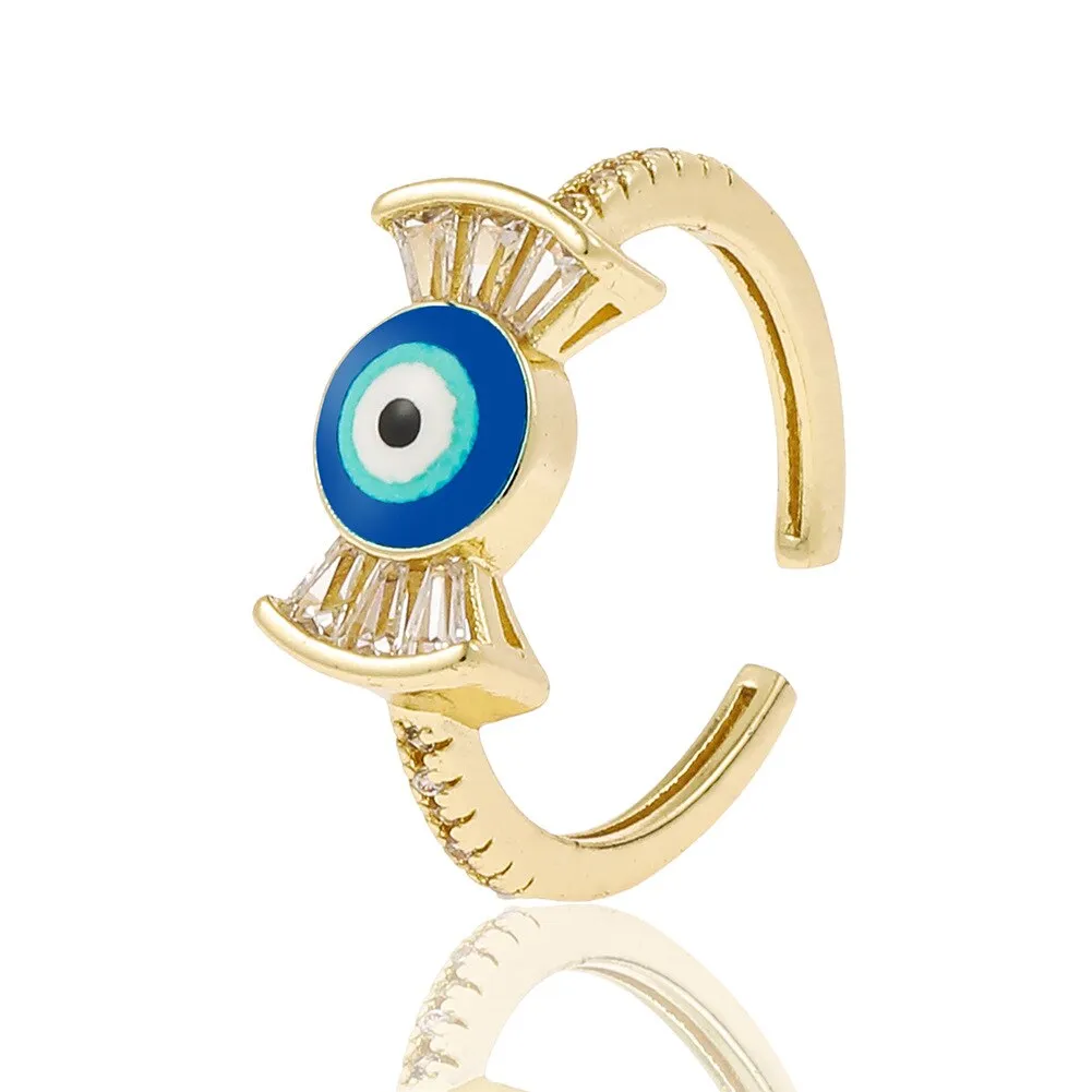 Cute Evil Eye Adjustable Fashion Ring