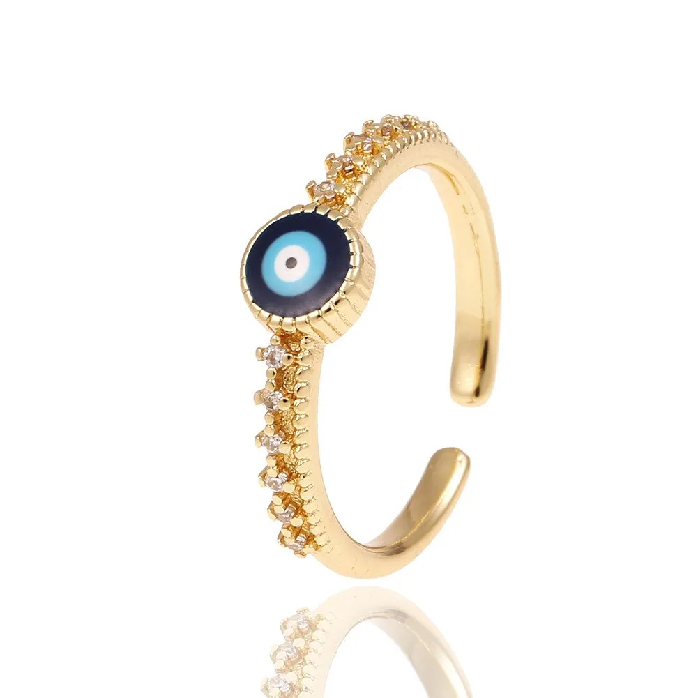 Cute Evil Eye Adjustable Fashion Ring