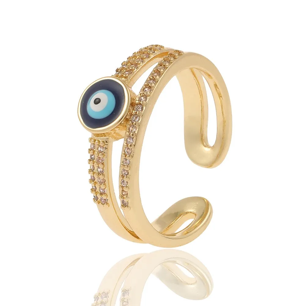 Cute Evil Eye Adjustable Fashion Ring