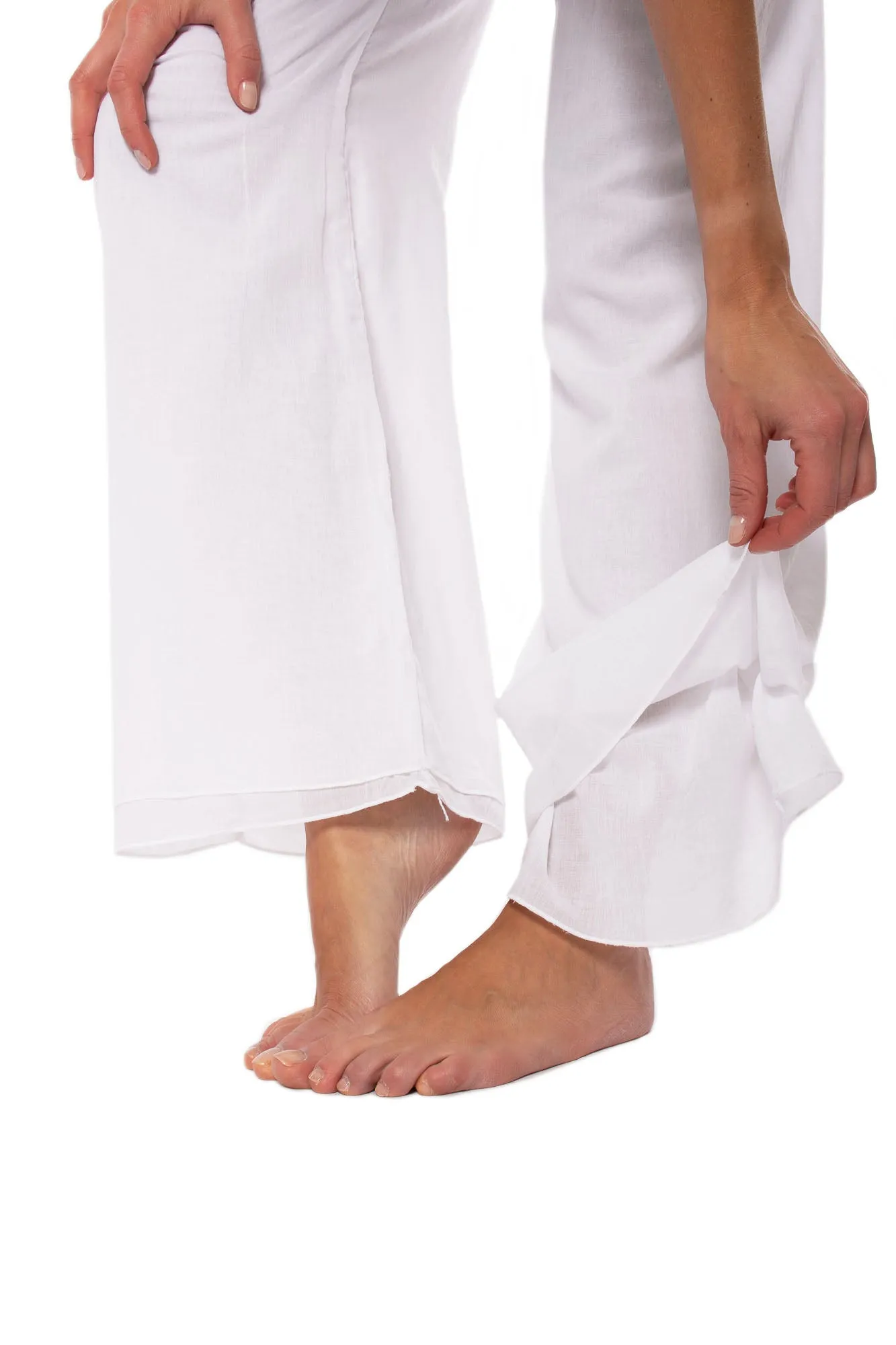 Double Layered Voile Pant (Style VL-29, White) by Hard Tail Forever