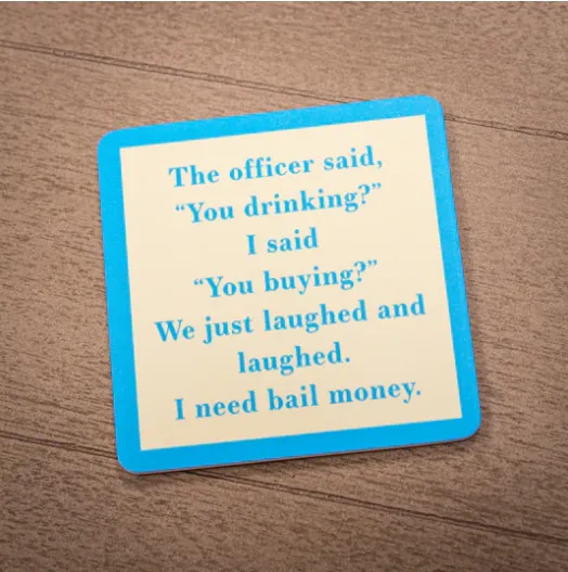 Drinks on Me Coasters