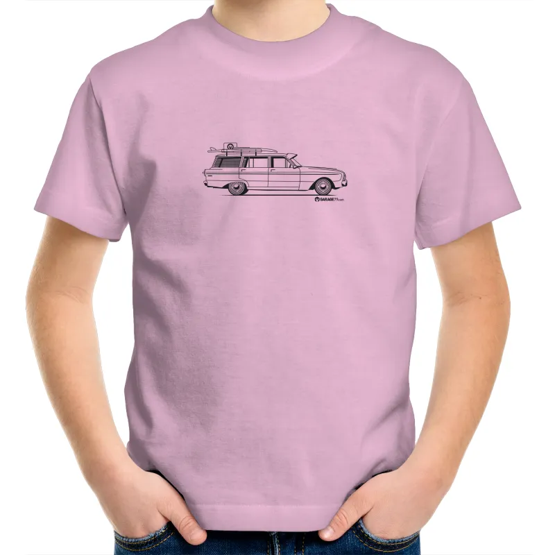 Falcon on the Side - Kids Youth Crew T-Shirt (Print on Demand)