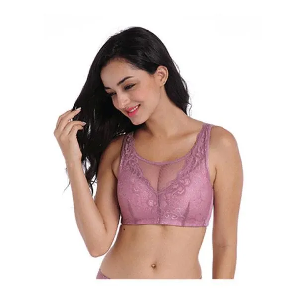 Fashion Lace Post Surgical Bra With Pockets