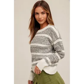 Fashion Round Neck Sweater Pullover