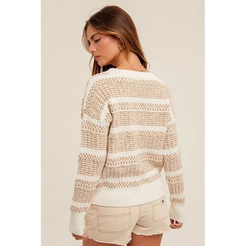 Fashion Round Neck Sweater Pullover