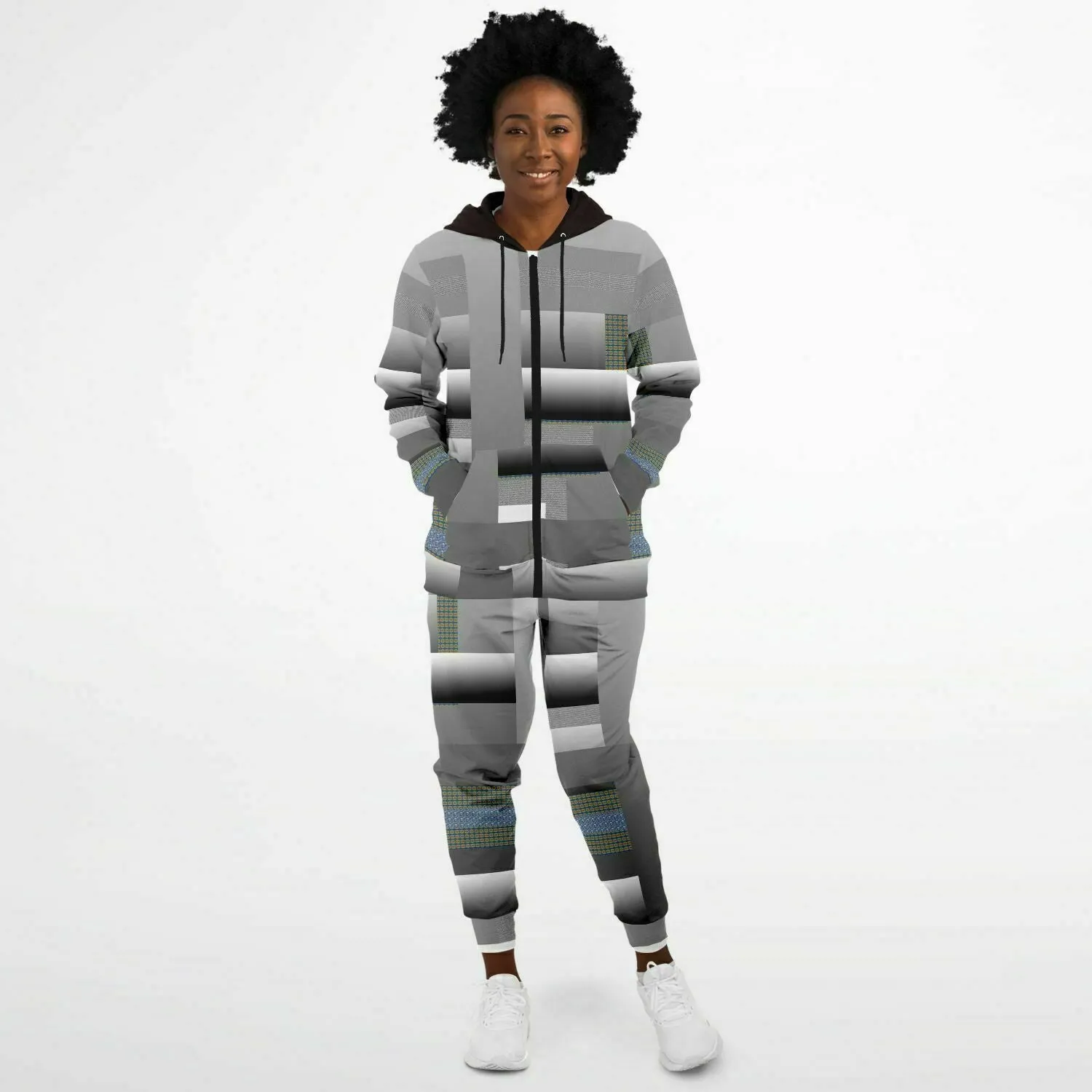 Fashion Ziphoodie & Jogger - grey