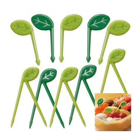 Garden Leaves Food Picks - Set C