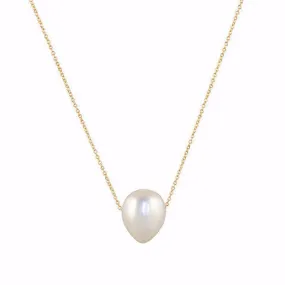 Gillian Conroy 14k Yellow Gold & White Baroque Pearl Necklace - 18/21