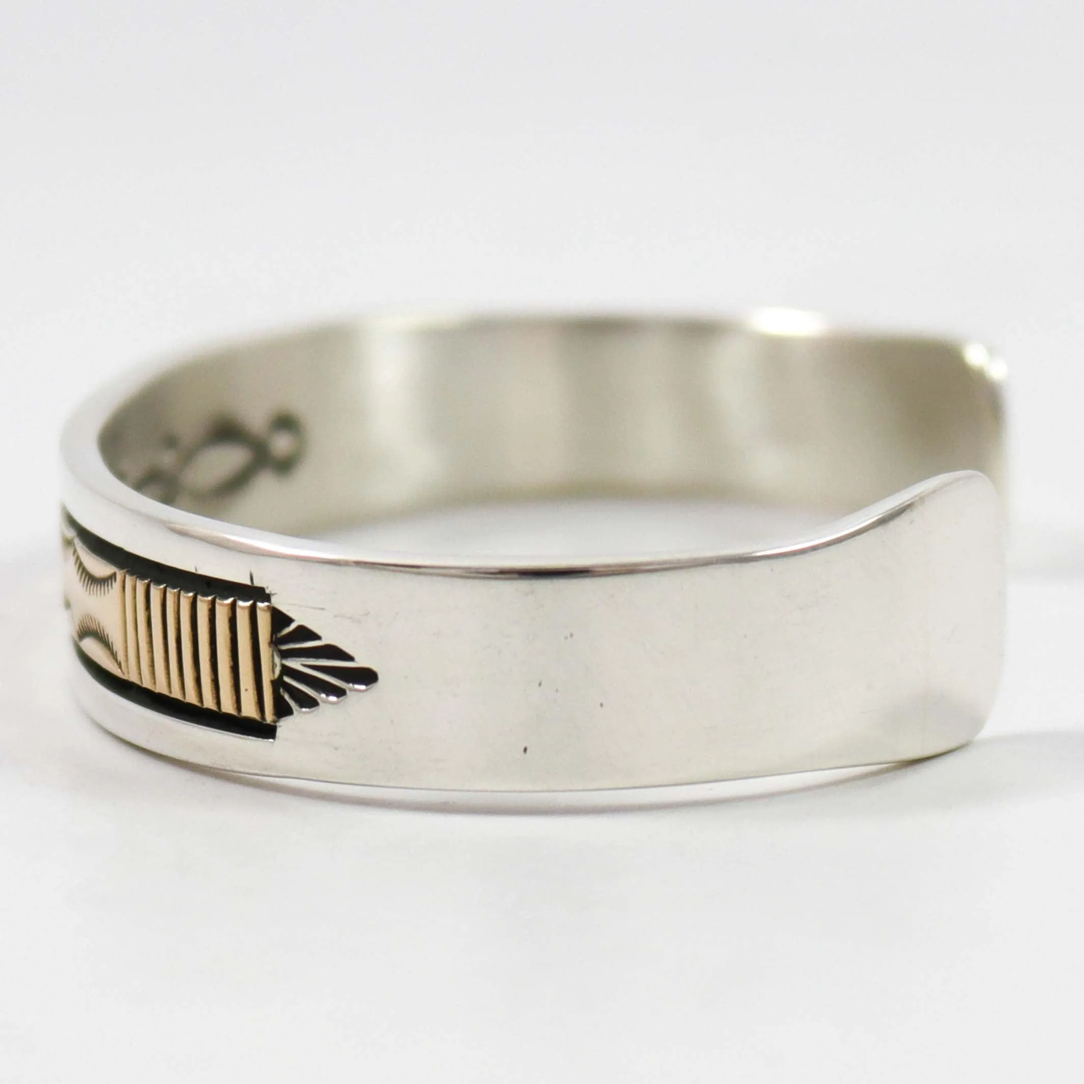 Gold on Silver Cuff