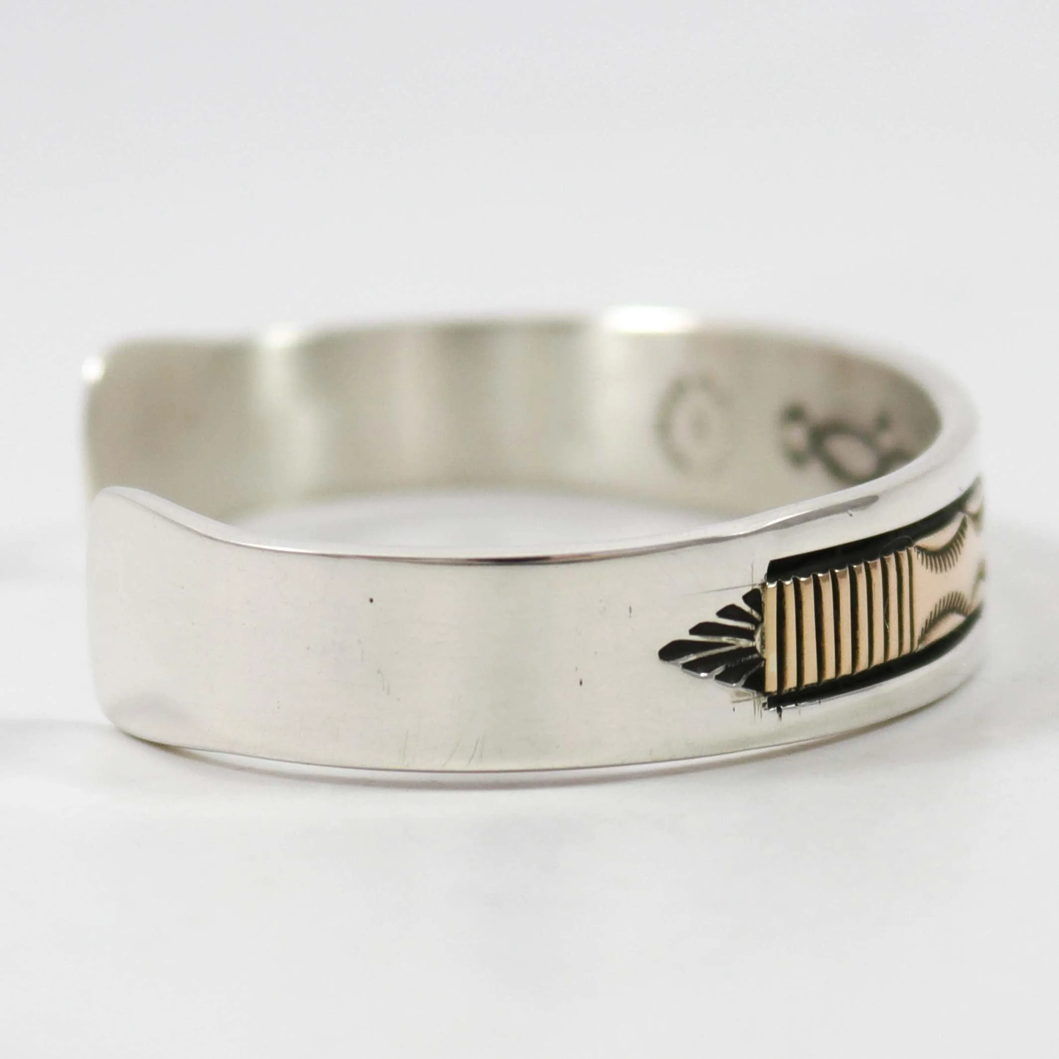 Gold on Silver Cuff