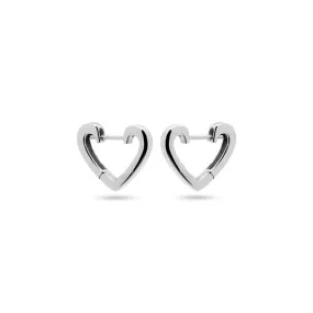 Heart Outline Click On Earring