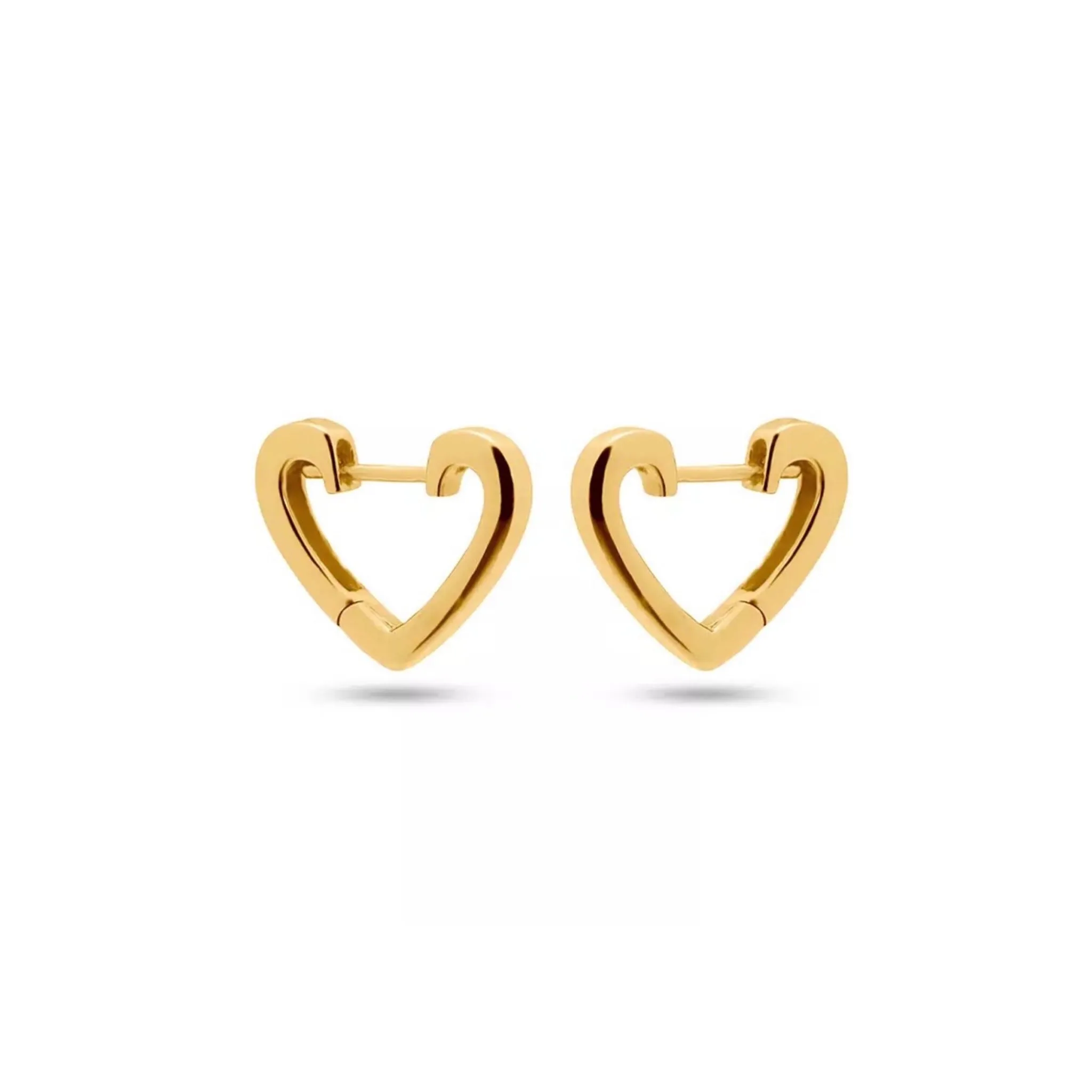 Heart Outline Click On Earring