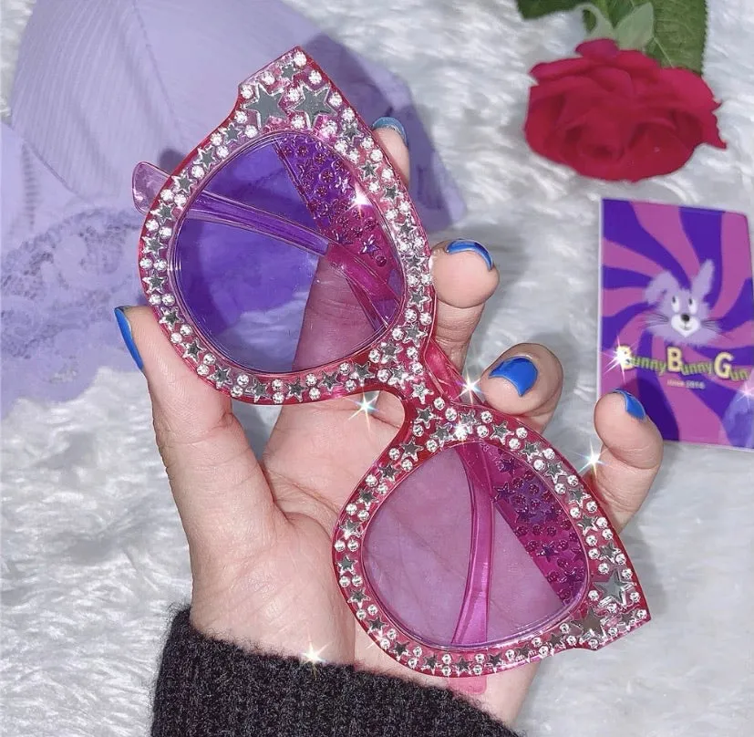 INS FASHION PASTEL PURPLE SUNGLASSES BY50029