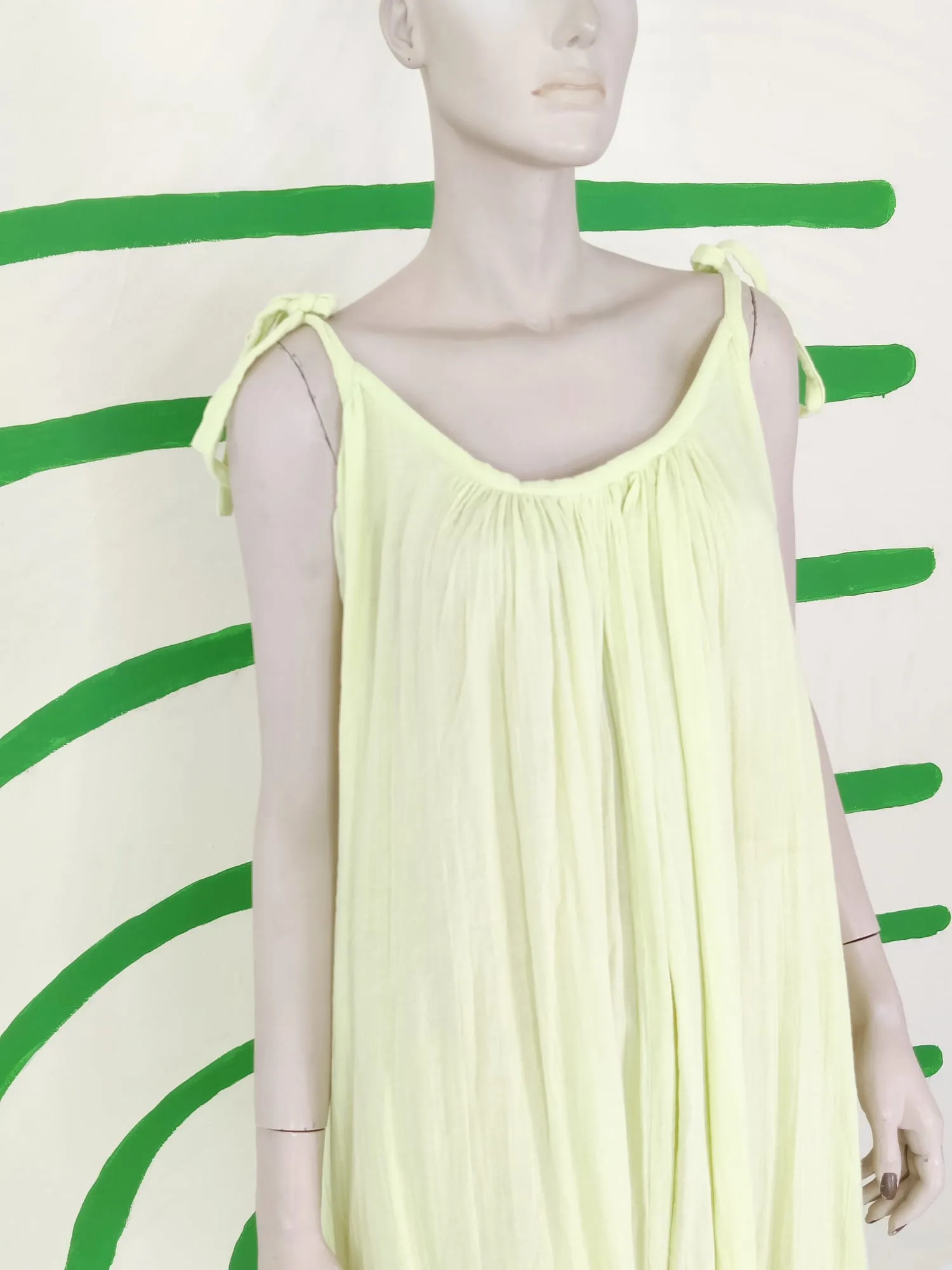 Lime Cotton Coverup