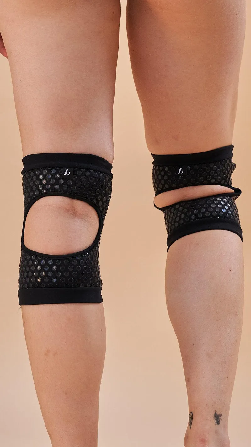 Lunalae Sticky Slim Look Kneepads - Black