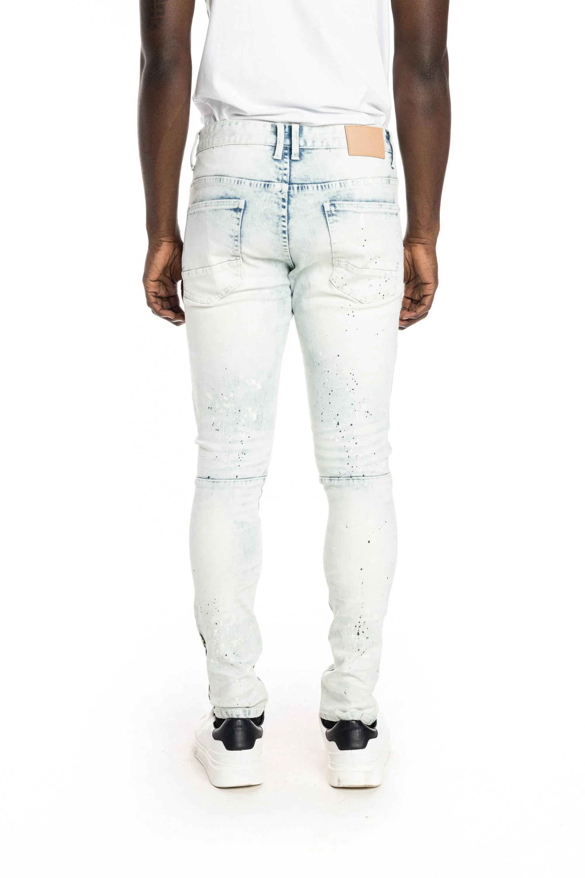 Mushroom  Fashion Jeans - Plaster Blue