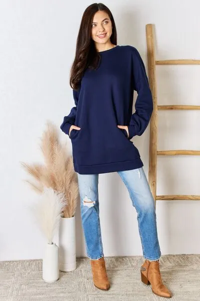 Navy Oversized Sweatshirt