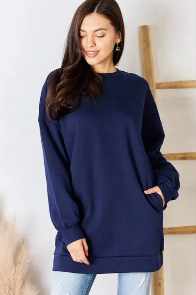 Navy Oversized Sweatshirt