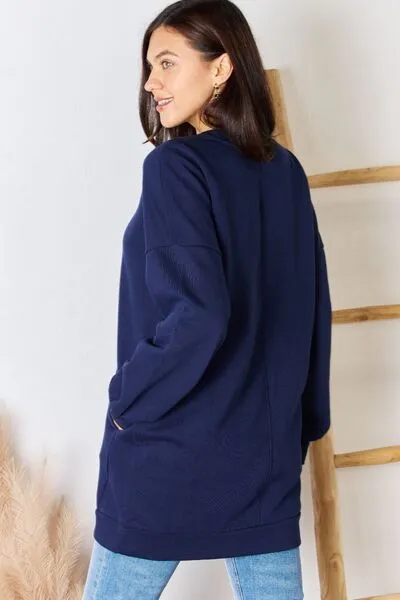 Navy Oversized Sweatshirt