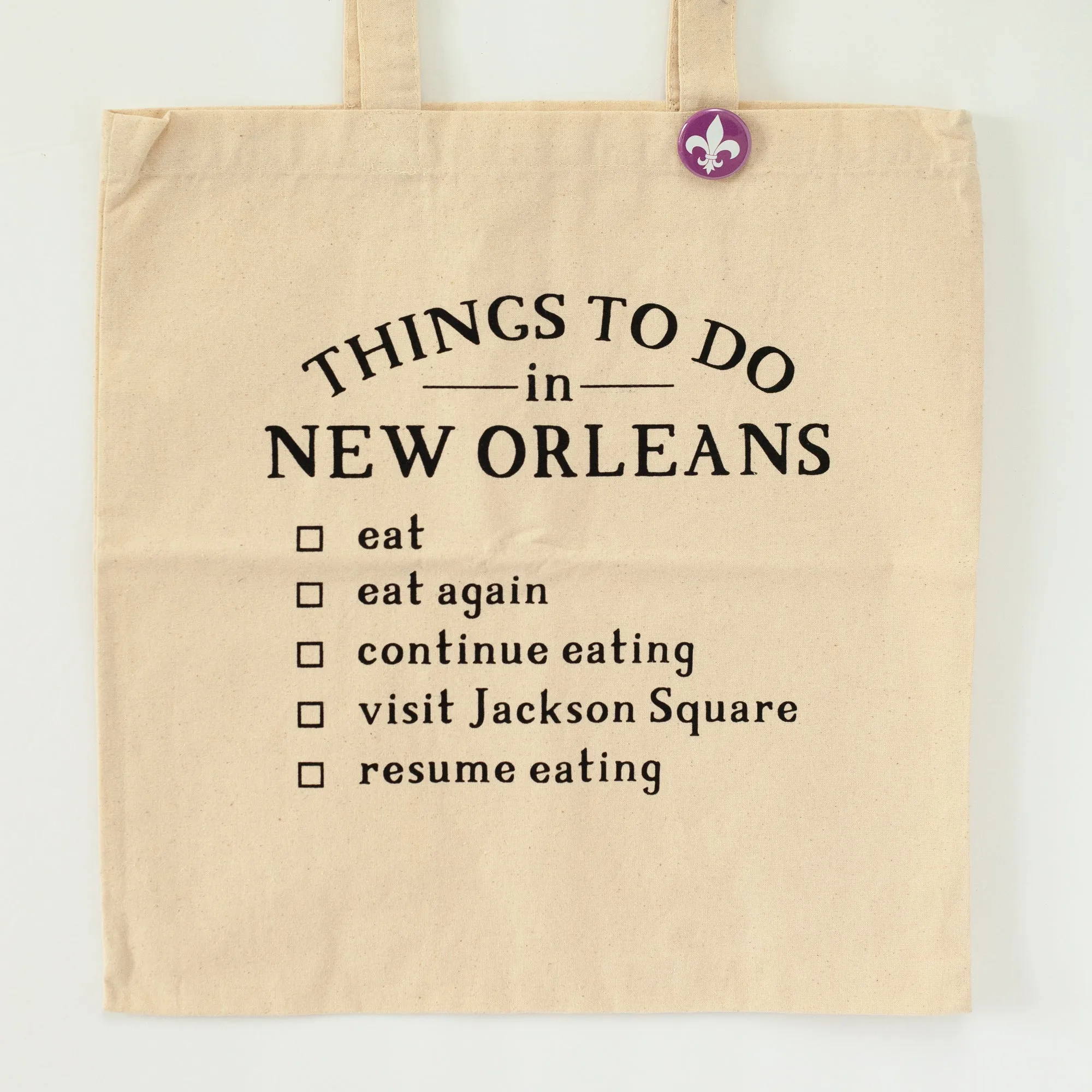 New Orleans tote bag, New Orleans foods gift idea, New Orleans souvenir