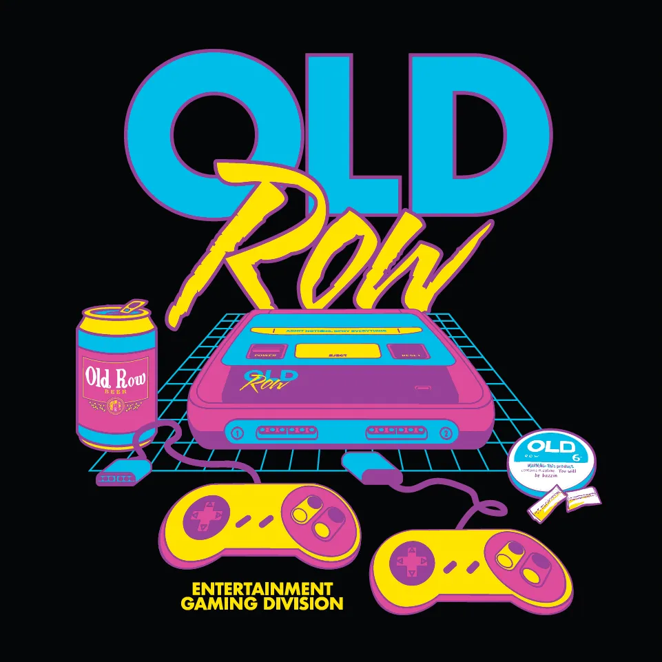 Old Row 90s Gaming Mineral Wash Tee