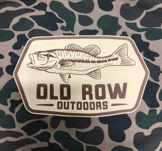 Old Row Outdoors Bass Badge Camo Hoodie