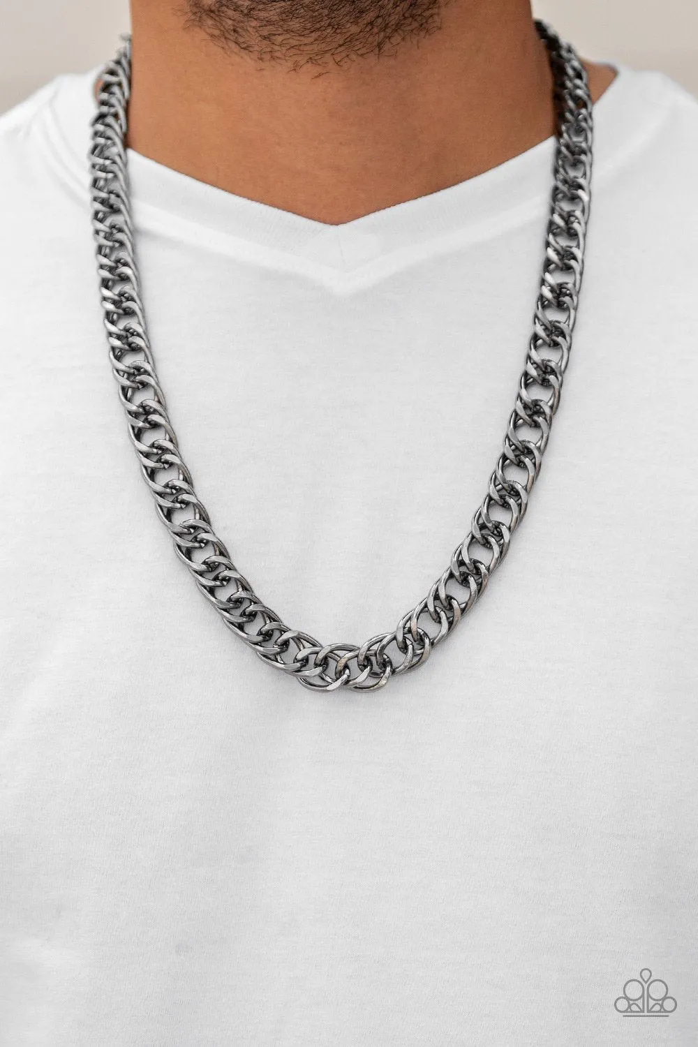 Paparazzi Accessories - Omega - Black  #M1 Peg - Urban Necklace