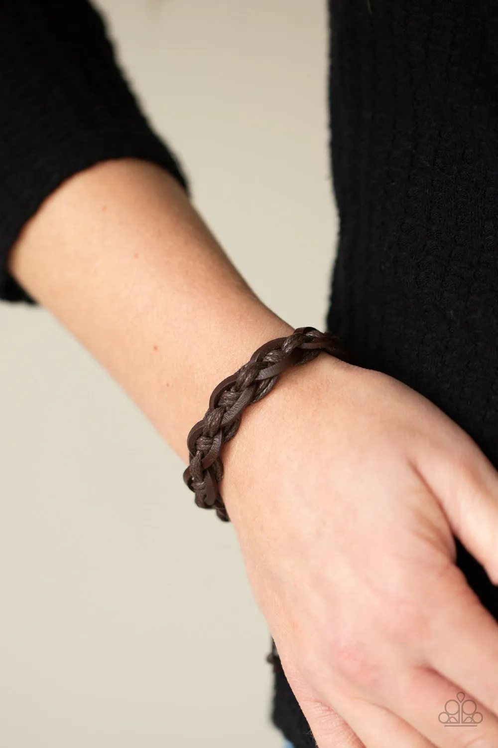 Paparazzi Bracelet ~ Rugged Adventure - Brown Urban Bracelet