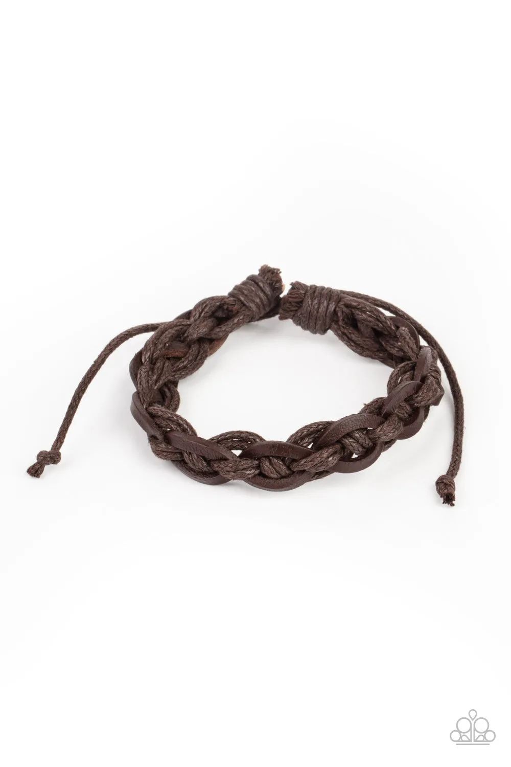 Paparazzi Bracelet ~ Rugged Adventure - Brown Urban Bracelet