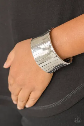 Paparazzi Bracelet ~ Urban Uptrend - Silver Cuff Bracelet