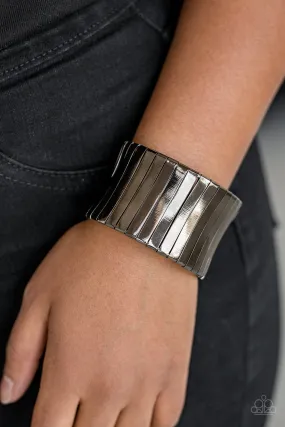 Paparazzi Urban Uptrend Black Cuff Bracelet